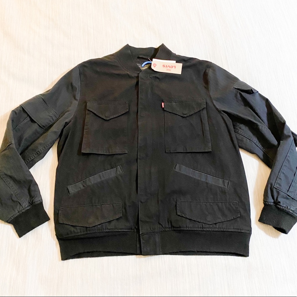 Levis Vintage Multi-pocketed Military Style Jacket